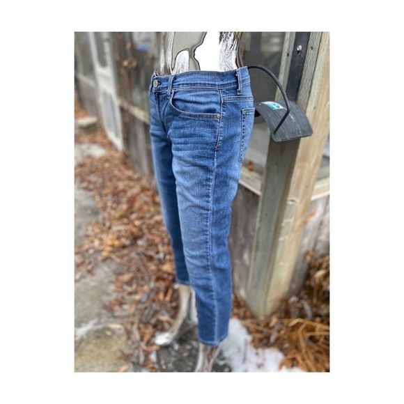 Tommy Hilfiger Skinny Crop Jeans Mid Rise Med Wash Sz 8 - Picture 4 of 12